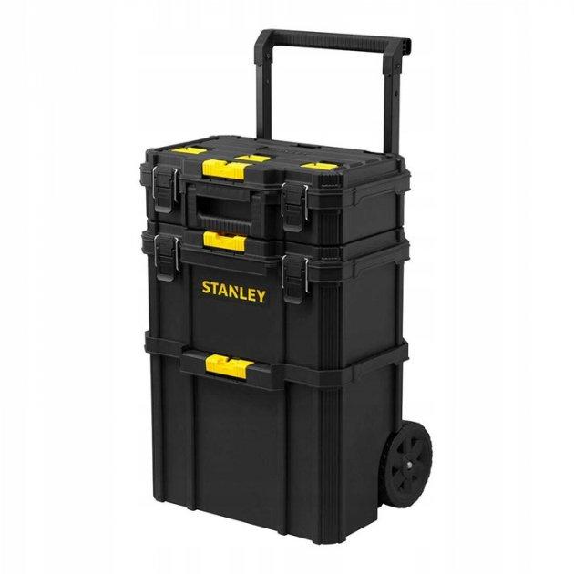 Ящик для інструментів модульний 3 секції Stanley "QUICKLINK" на колесах, макс. навантаження.- 45 кг, V = 80л STST83319-1