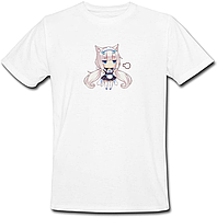 Футболка Vanilla Minaduki "Nekopara" chibi (белая)