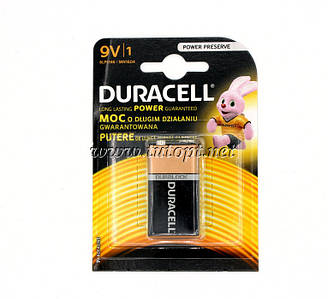 Батарейка Duracell Крона 6F22/9V 6LP3146