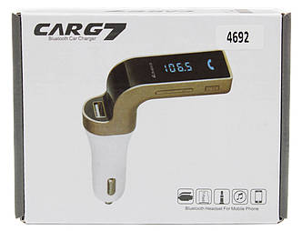 FM Модулятор для Авто CARG7, Bluetooth, MP3, USB, AUX / 4692