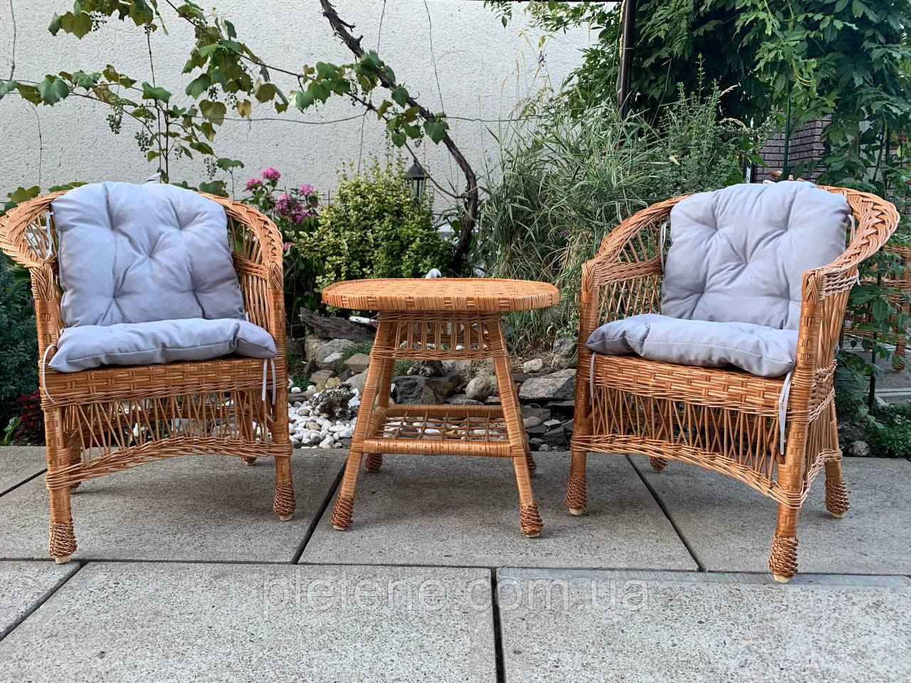 Меблі з лози(ЦІНА ВКАЗАНА З НАКИДКАМИ)., фото 1