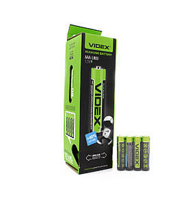 Батарейки Videx R3/AAA ALKALINE 1.5 V блістер - 4шт. упаковка - 60шт.