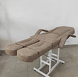 Педикюрне крісло-кушетка для нарощування вій для косметолога Кушетка косметологічна для педикюру BS-007, фото 4