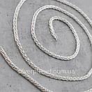 Срібний ланцюжок жіночий круглий "Колосок" 925 проби, вироби зі срібла для дівчат 50 см, фото 7