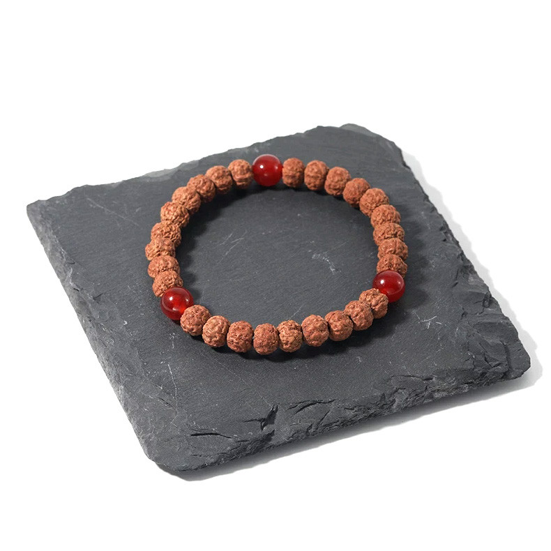 Браслетиз Рудракші та червоного Онікса, фото 1