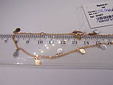 Золотий браслет із підвісками, розмір 25,5 см Новий, фото 4