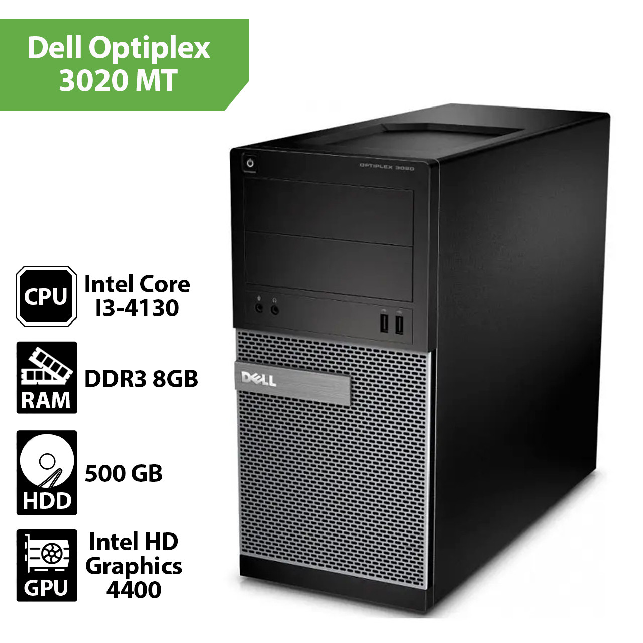 Системний блок Dell Optiplex 3020 MT (Core I3-4130/8Gb/HDD 500Gb)
