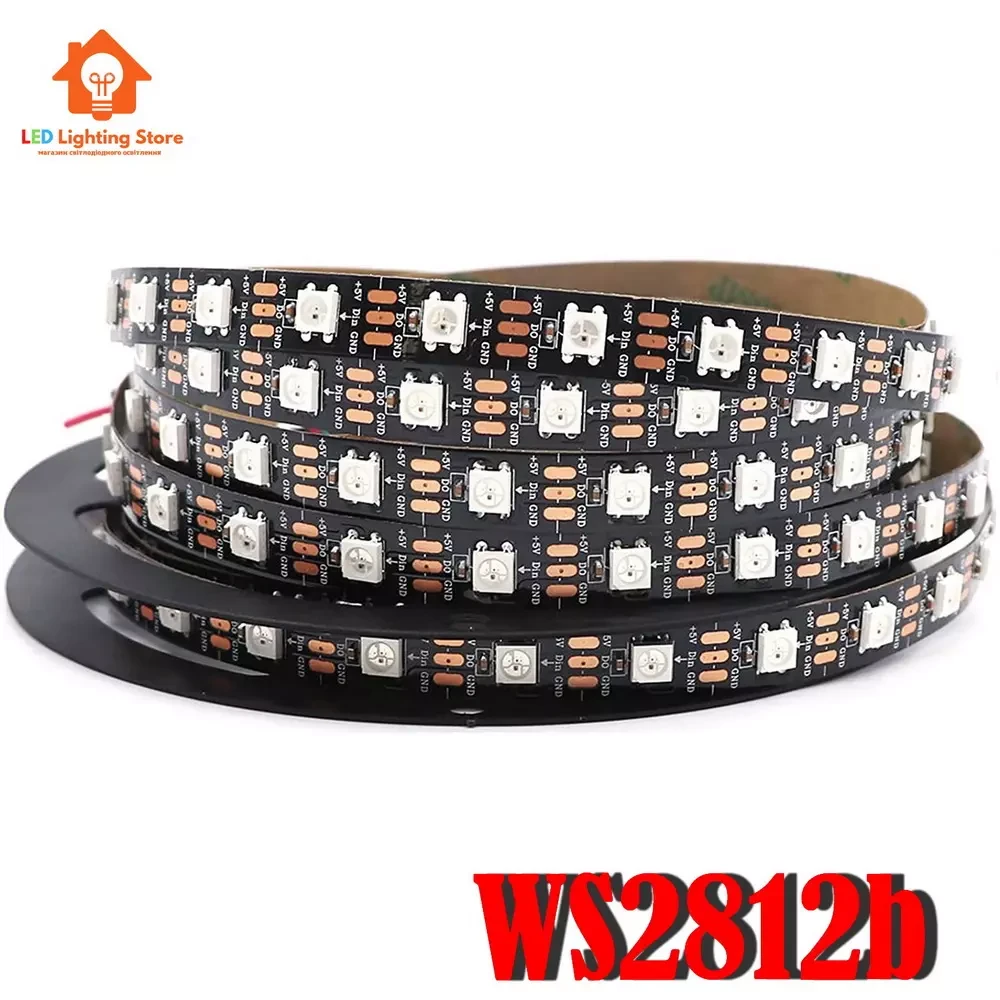 Світлодіодна стрічка SMART RGB WS2812 5V, 5050, 60 led/m, 14.4W, IP20