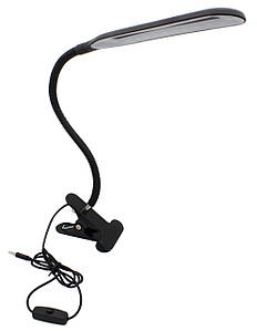 Настільна LED-лампа на прищіпці 24LED (USB Вхід), чорний, 206