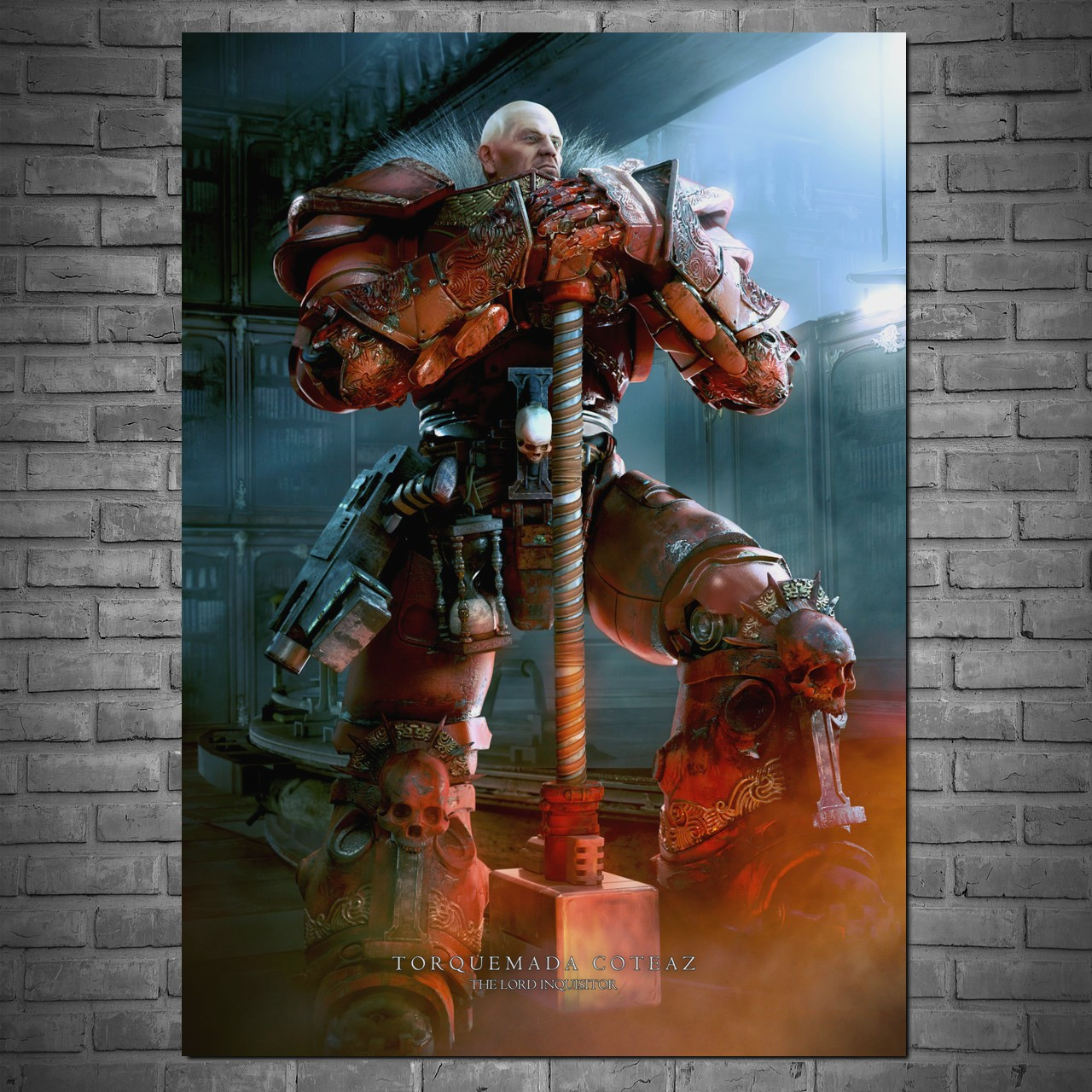 Плакат "Вархаммер 40000, Лорд Инквизитор Торквемада Котес, Warhammer ...