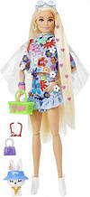 Кукла Barbie Extra Doll #12 in Floral Барбі Екстра в квітковому образі