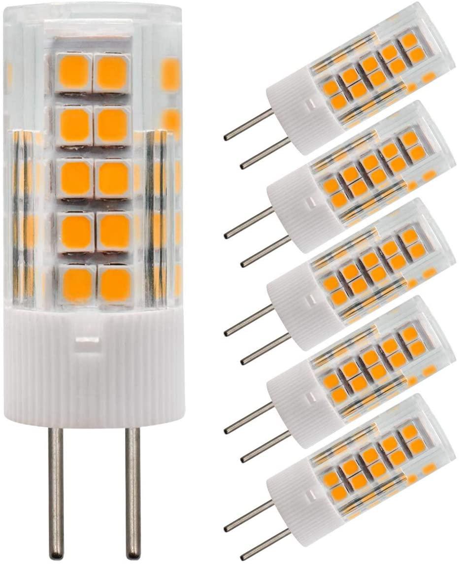 TZHILAN, світлодіодні лампи 4W GY6.35 AC DC 12V JC Bi-Pin Attack еквівалент 40 Вт, запасна галогенна лампа