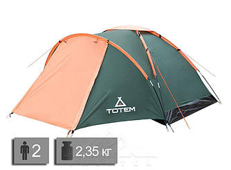 Намет туристичний двомісний Totem Summer 2 Plus TTT-030 / палатка туристична двомісна