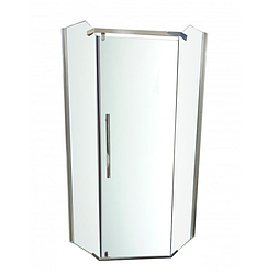 Душова кабіна Artex DM-88-09 CHROME 90x90x185  п'ятикутна, прозоре скло, без піддона