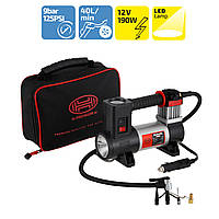 Компресор автомобільний HEYNER  237100  12v 190вт 40л 7атм 14А 3 LED Фонар сумка