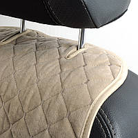 Накидки сидінь Антара  Бежевий, світлий - повний комплект на флисі стеганні ромби