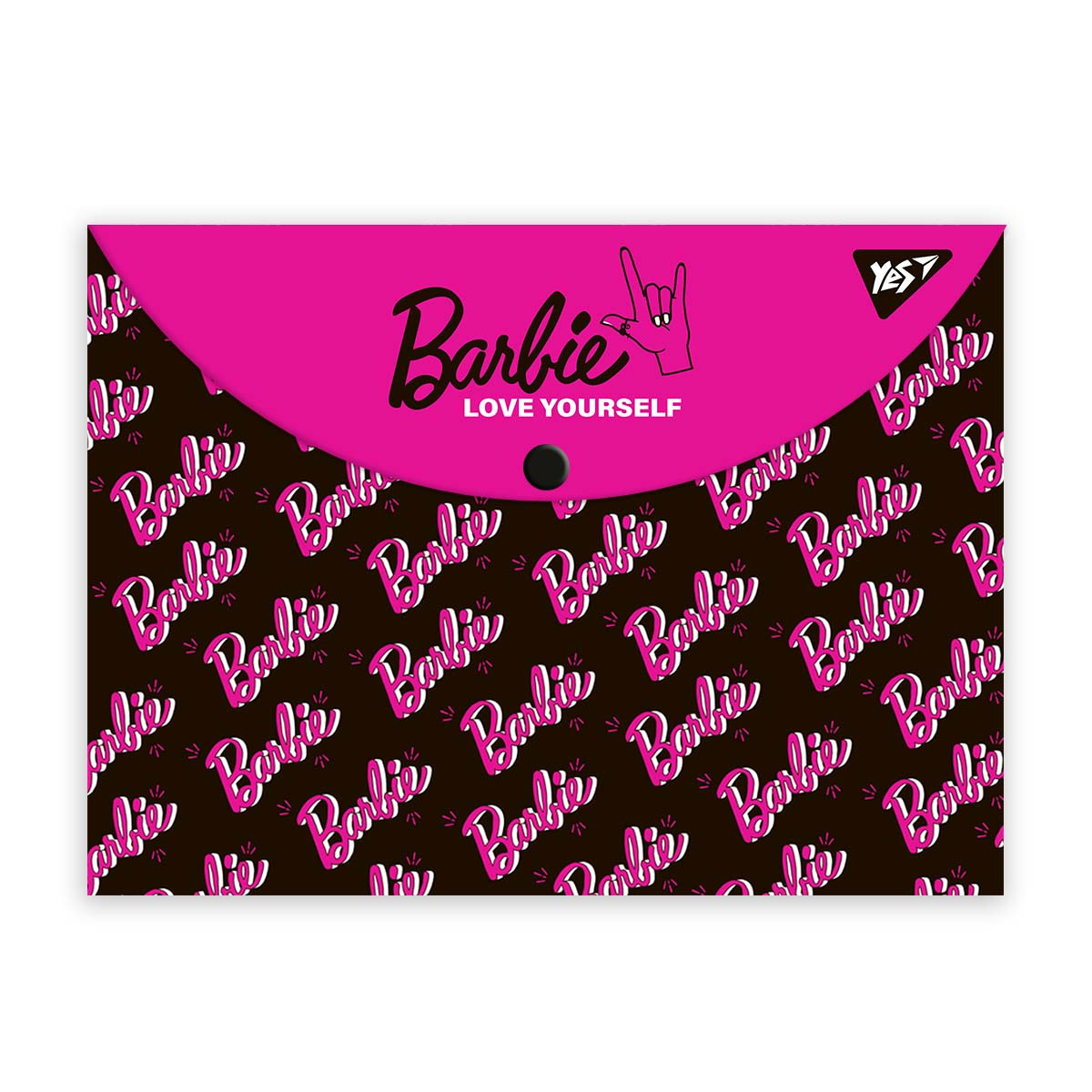 Папка-конверт на кнопці YES А4 Barbie (492002)