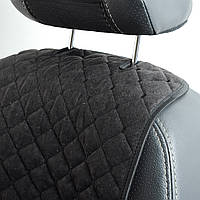 Накидки авто сидінь  Антара Чорний - повний комплект на флисі стеганні ромби