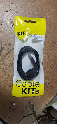Кабель для iPhone KITs USB 2.0 to Lightning 2 A black 1m No 222305112, фото 1