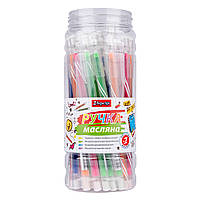 Ручка кулькова 1Вересня Snowy 0 6 мм синяя набір 30 шт (411828), фото 2