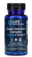 Life Extension, Super Selenium Complex, супер комплекс селена с витамином Е, 200 мкг, 100 растительных капсул