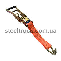 Механізм  стяжки 5т + крюк12мм сварной +стрічка 50мм поліестер(100гр/м)