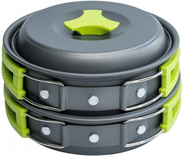 Набір посуду MalloMe Camping Cookware Mess Kit Gear, фото 1