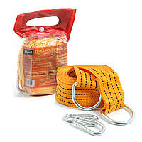 Трос буксирувальний  2 т т 4,0м карабіни/оранж./кулек ELEGANT 101830