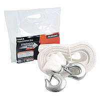 Трос буксирувальний  8 т 5,0м гаки/білий/кулёк/75м Євро Стандарт ELEGANT 101 825