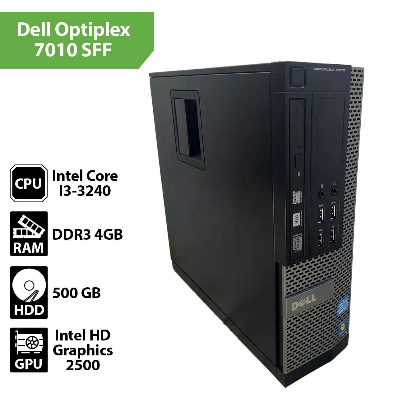 Системний блок Dell Optiplex 7010 SFF (Core I3-3240/4Gb/HDD 500Gb)