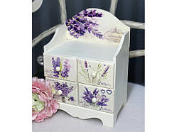 🔥Скринька-комод для прикрас Лаванда