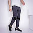 Чоловічі спортивні штани батальних розмірів 3XL - 6XL, кольори чорний, попільничний, фото 2