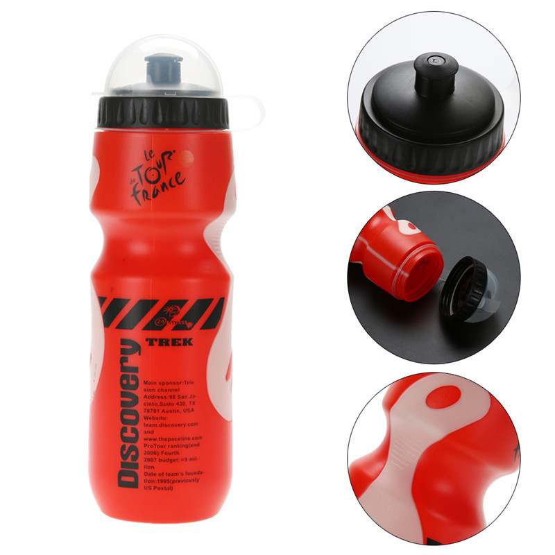 Фляга Discovery для велосипеда 650ml велосипедна пляшка Red-White, фото 1