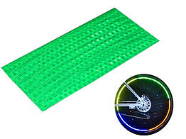 Світловідбивні наклейки Feel Fit на колесо велосипеда зелені (FGT-002-GR)