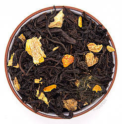 Чорний ароматизований чай Імбирний Османтус