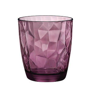 Склянка низька Bormioli Rocco Diamond Rock Purple (вишневий, 300 мл), фото 2