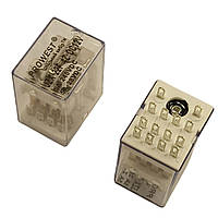 Реле електромагнітне JZX-22F-4Z-12VDC (HH54P/MY4NJ), 12VDC, 4PDT, 5A/240VAC