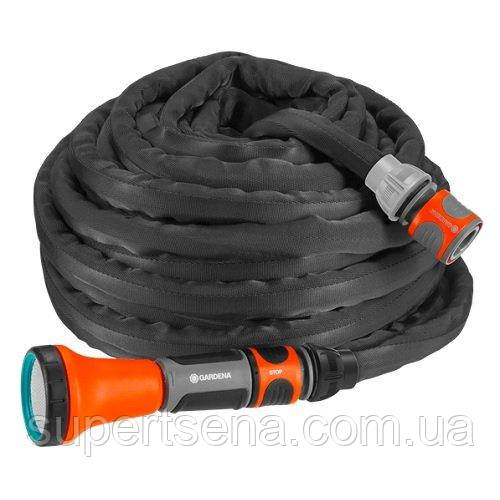 Шланг Gardena Liano текстильний 13 мм 1/2" 10 м + комплект для поливання 18425-20.000.00