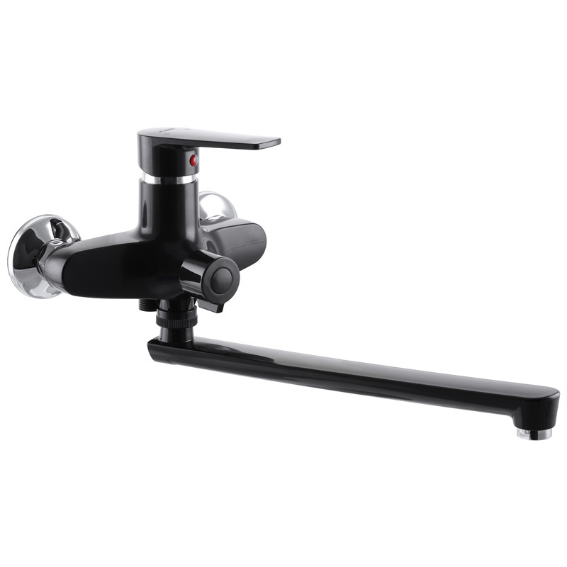 Смеситель пластиковый для ванны PLAMIX Oscar-006 EURO Черный (без ...