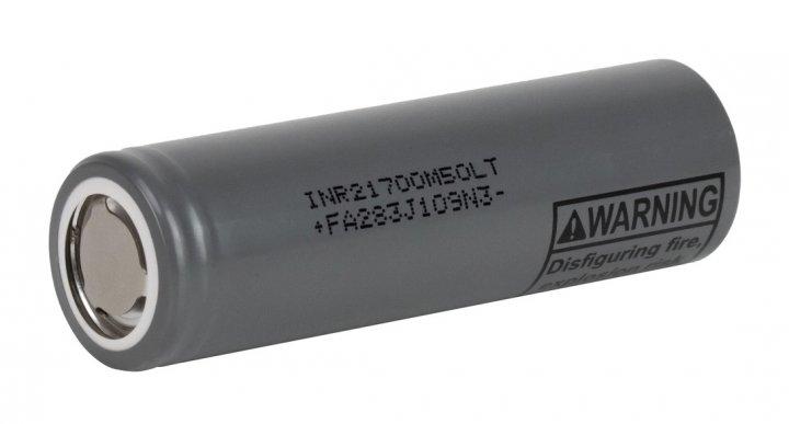 Аккумулятор 21700 LG INR21700-M50LT, 5000mAh, 7.2(14.4)A, 4.2/3.69/2.5V, Li-Ion, фото 1