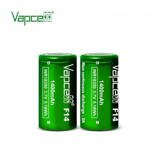Купить Аккумулятор 18350 Vapcell INR18350 F14, 1400mAh, 3A, 4.2/3.6/2 ...