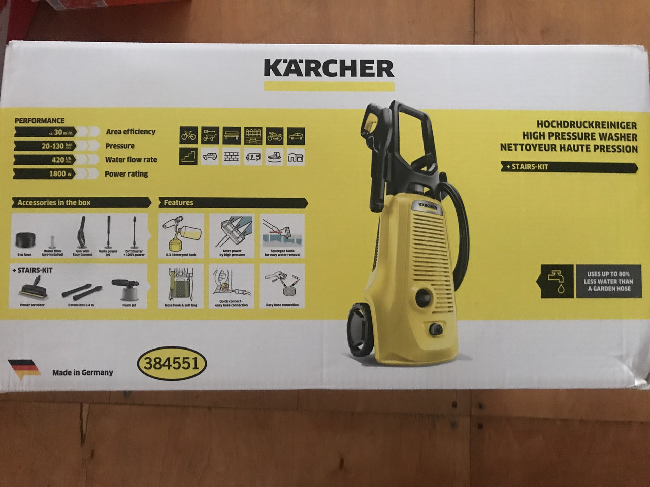 Kärcher KHD 4 L Stairs 1.679-353.0 Мінімийка високого тиску  (ID#1650943294), цена: 8500 ₴, купить на