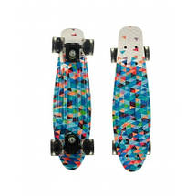 Пенніборд скейт 25, колеса PU світні до 80 кг двосторонній забарвлення, фото 4