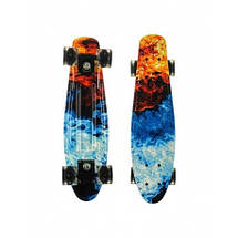 Пенніборд скейт 25, колеса PU світні до 80 кг двосторонній забарвлення, фото 5