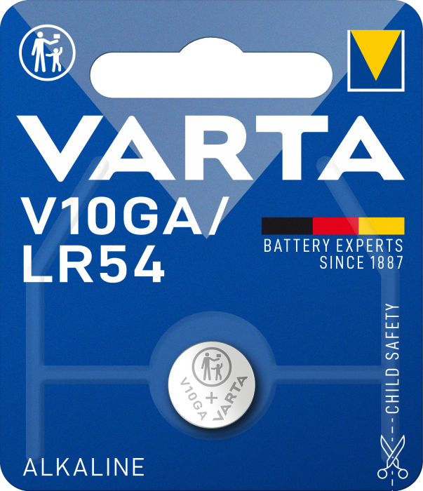 Батарейка VA V10GA/LR54 1.5V BL1 ALKALINE