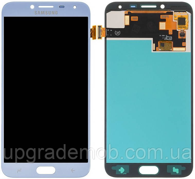 Дисплей модуль тачскрин Samsung J400 Galaxy J4 блакитний Lavenda OLED