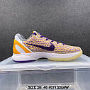 Eur36-46  Кобі 6 NIKE Zoom Kobe VI Protro Коби 3D Lakers чоловічі баскетбольні кросівки, фото 3