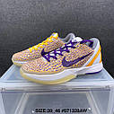 Eur36-46  Кобі 6 NIKE Zoom Kobe VI Protro Коби 3D Lakers чоловічі баскетбольні кросівки, фото 7
