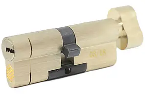 Циліндровий механізм Hard Lock K-серія ключ/ тумблер 80 мм 45х35T сатин