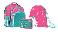 Набор школьный рюкзак + пенал + сумка 1 Вересня S-106 Collection Bunny (558833)